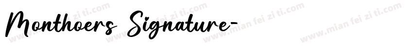 Monthoers Signature字体转换